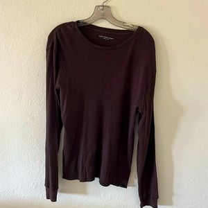 Calvin Klein long sleeve thermal style shirt